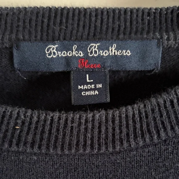Brooks Brothers Cotton Crewneck Sweater - Picture 2 of 3